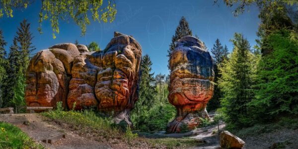 Oybin - Die Kelchsteingruppe, ein Kunstwerk des Windes