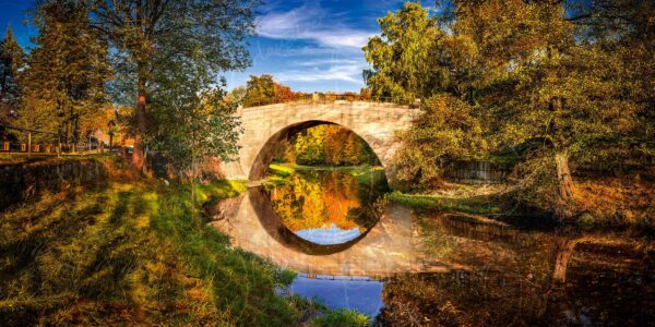 Hainewalde - Die Himmelsbrücke über der der Mandau
